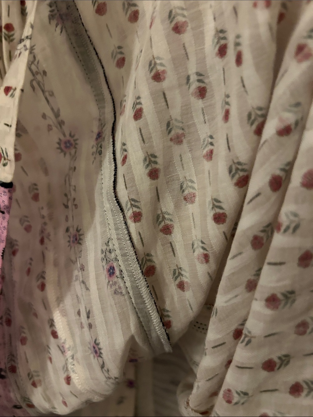 Isabel Marant Patchwork Floral Button-Up Top sz 44 - Picture 9 of 12